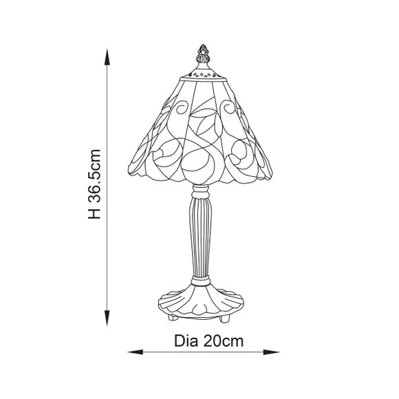 Vogue Calla Traditional Table Lamp 5