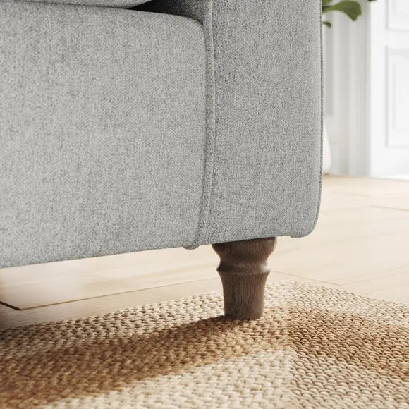 Flori Soft Chenille 3 Seater Sofa 4