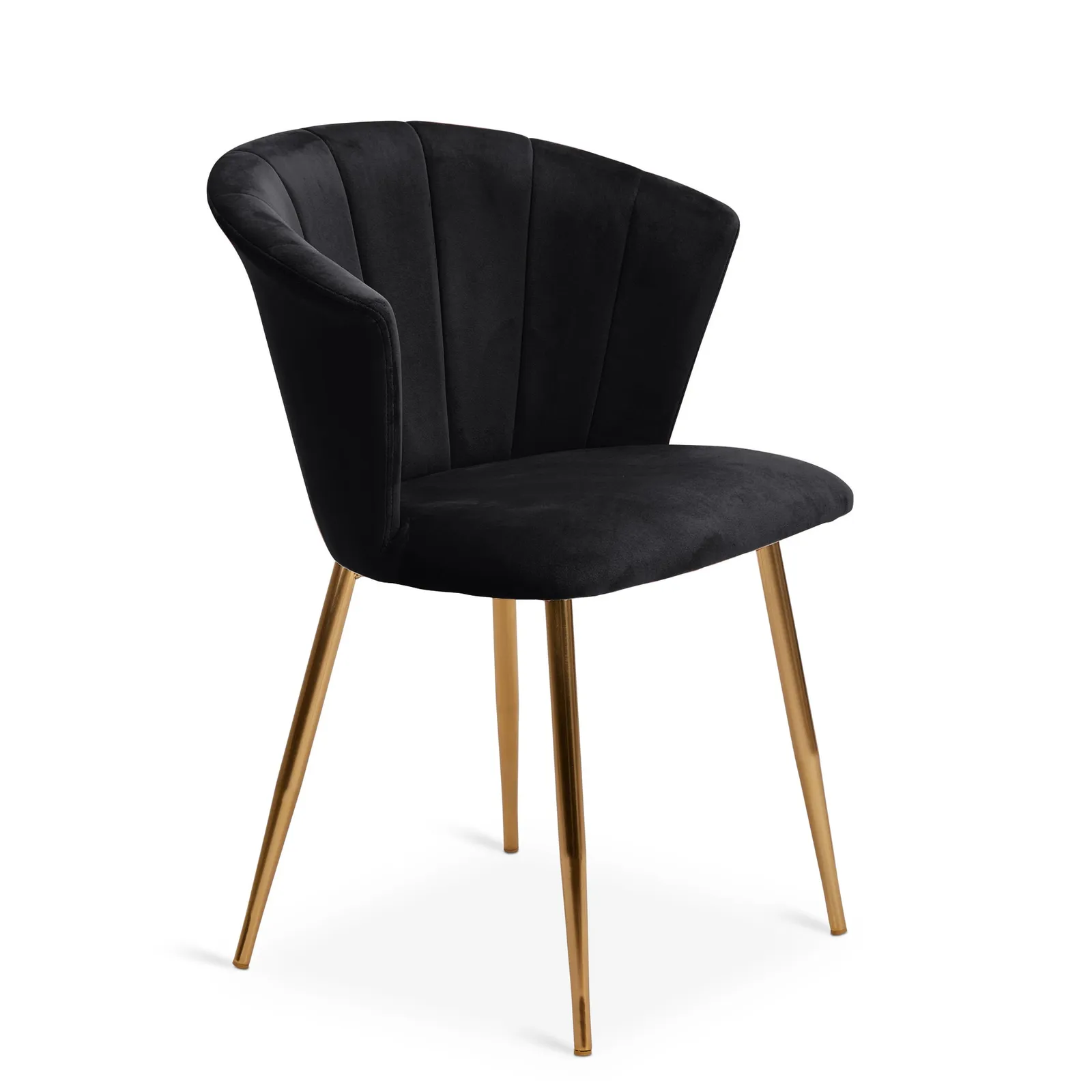 Kendall Velvet Chair Black
