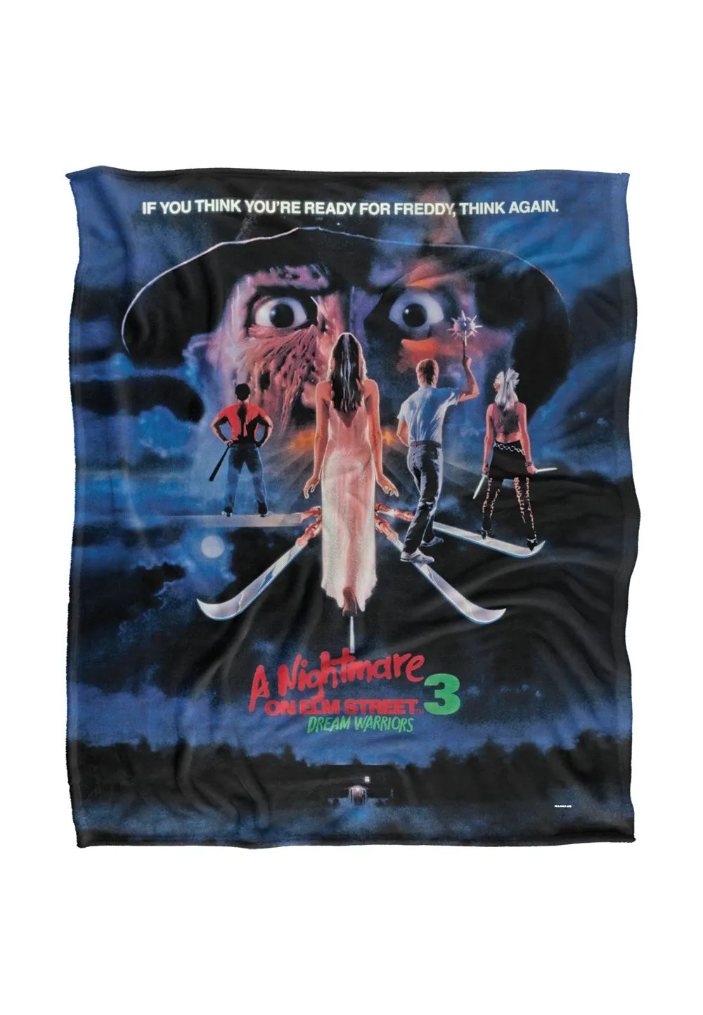 Nightmare On Elm Street A Blanket, 152x127 cm 3 Poster Silky Touch Super Soft Throw Blanket in White