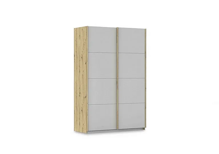Freja 136cm 2 Door Sliding Decor Wardrobe