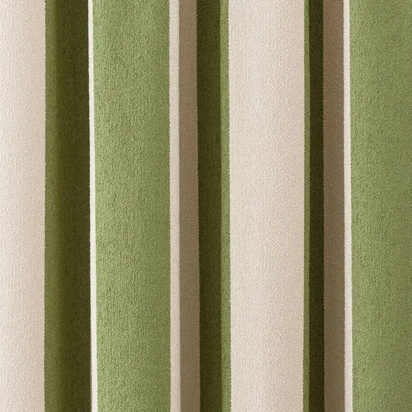Boucle Stripe Pencil Pleat Curtains 2