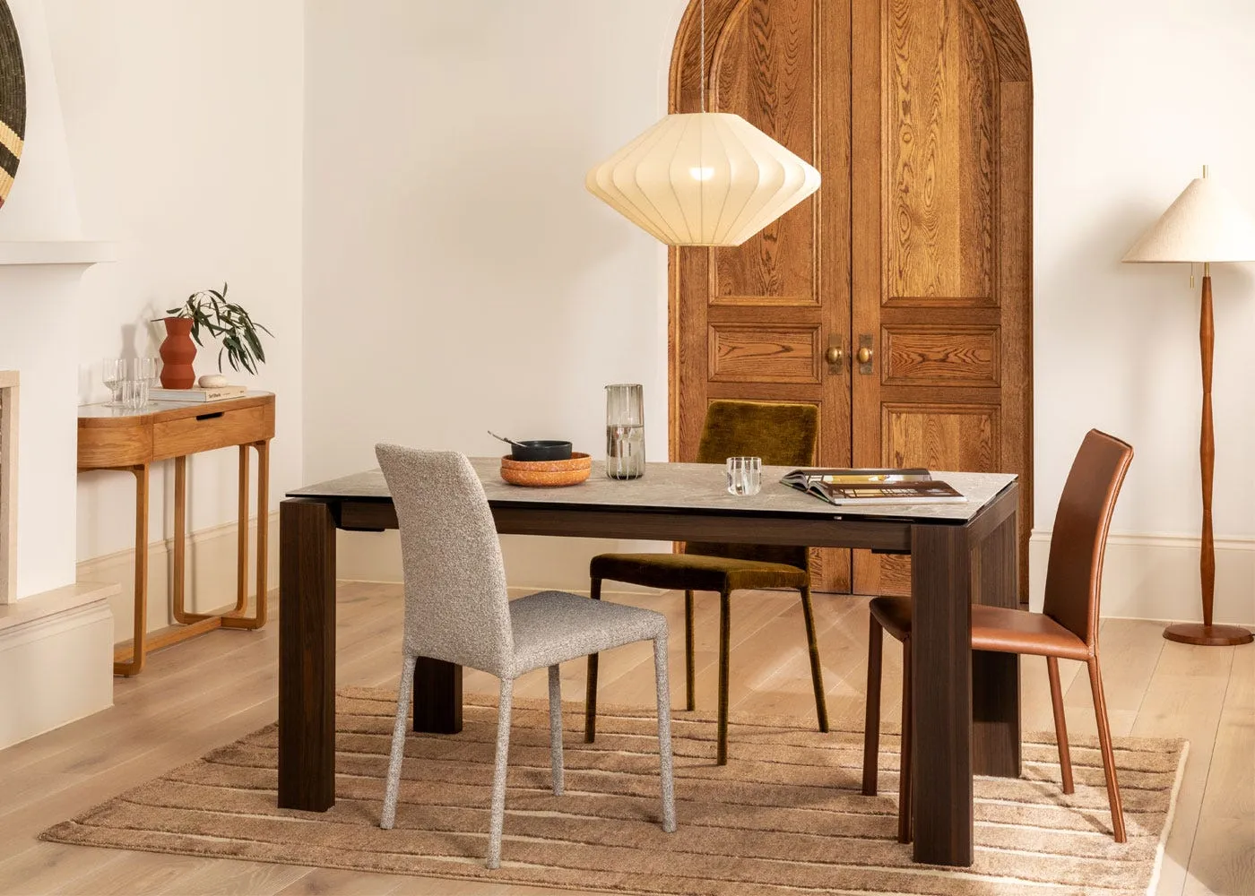Heal's Bronte II Pair of Dining Chairs Blanik Teal 2