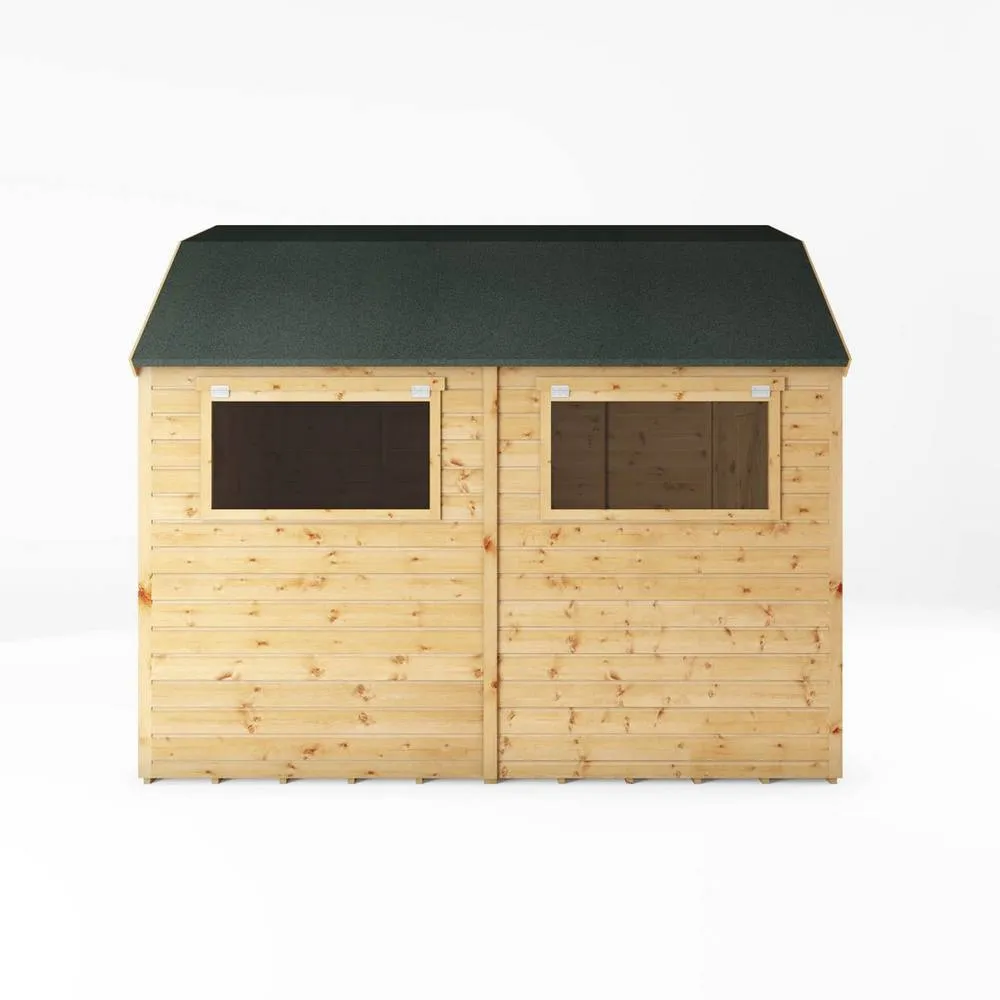 Mercia 10 x 8 Ft Premium Shiplap Dutch Barn Shed - L297 x W253.9 x H262.6 cm in Brown 4