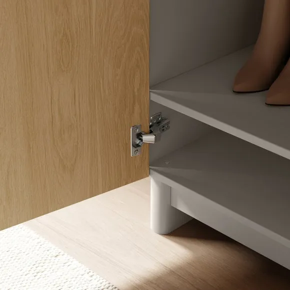 Maeva Triple Wardrobe, Light Oak Effect 3
