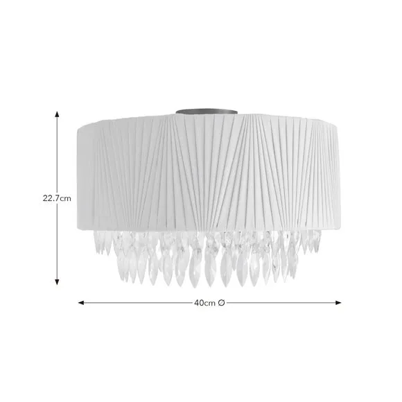 Evelyn Flush Ceiling Light 6