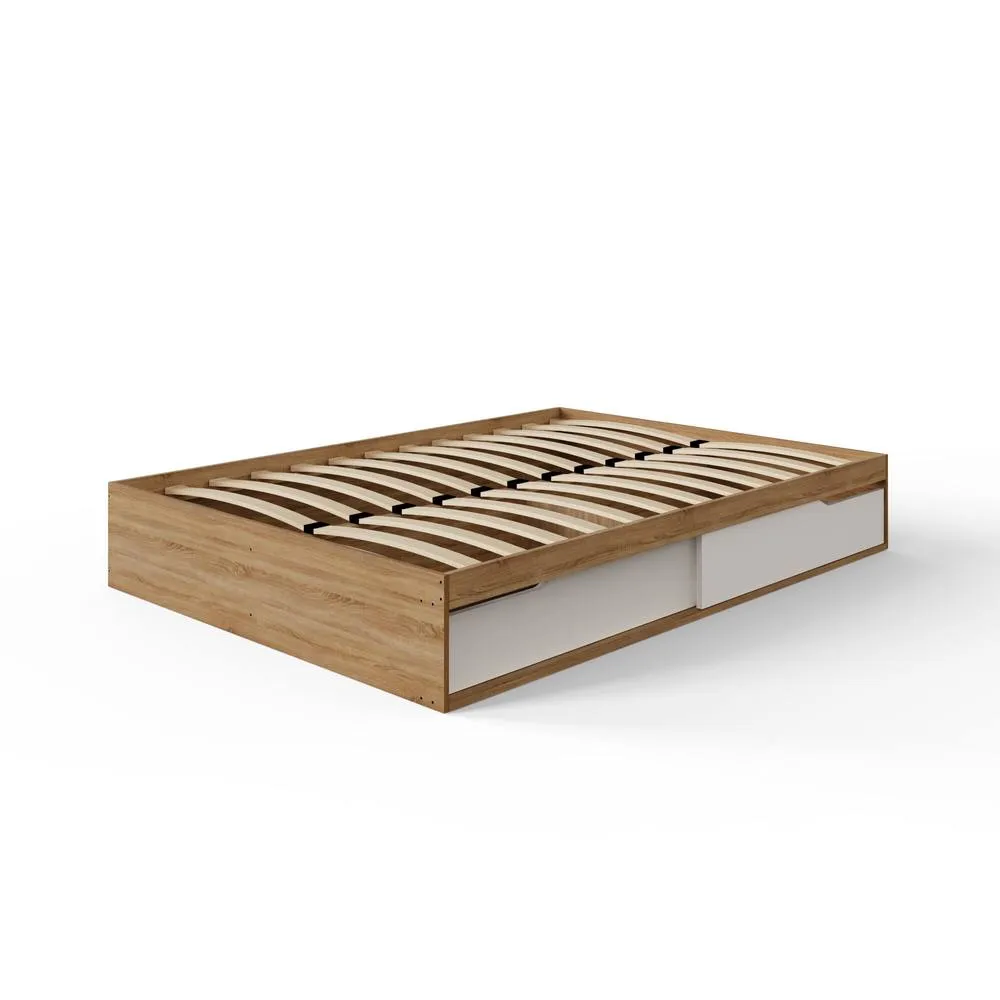 GFW Kai Platform Storage Bed in Brown 5