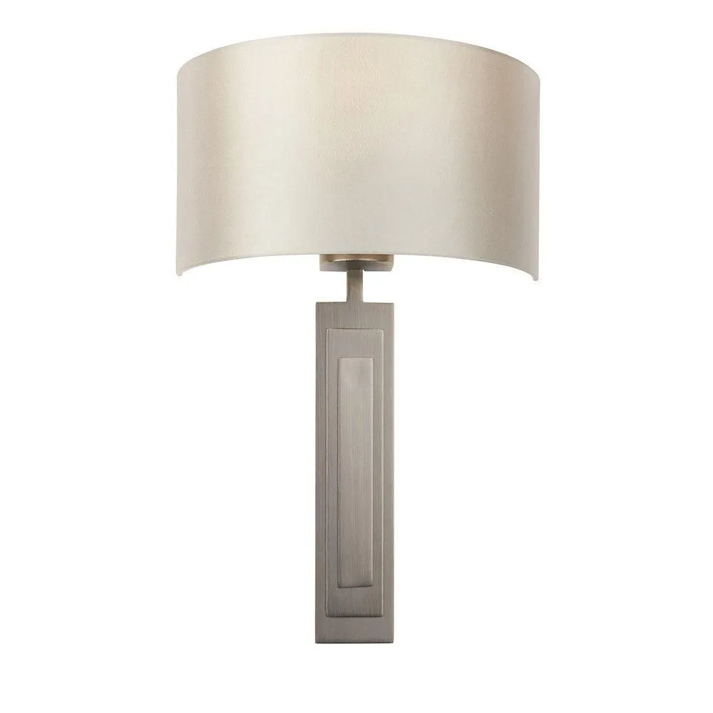 Netlighting 'OLBIA' Dimmable Stylish Contemporary Indoor Décor Fabric Wall Lamp in Brown