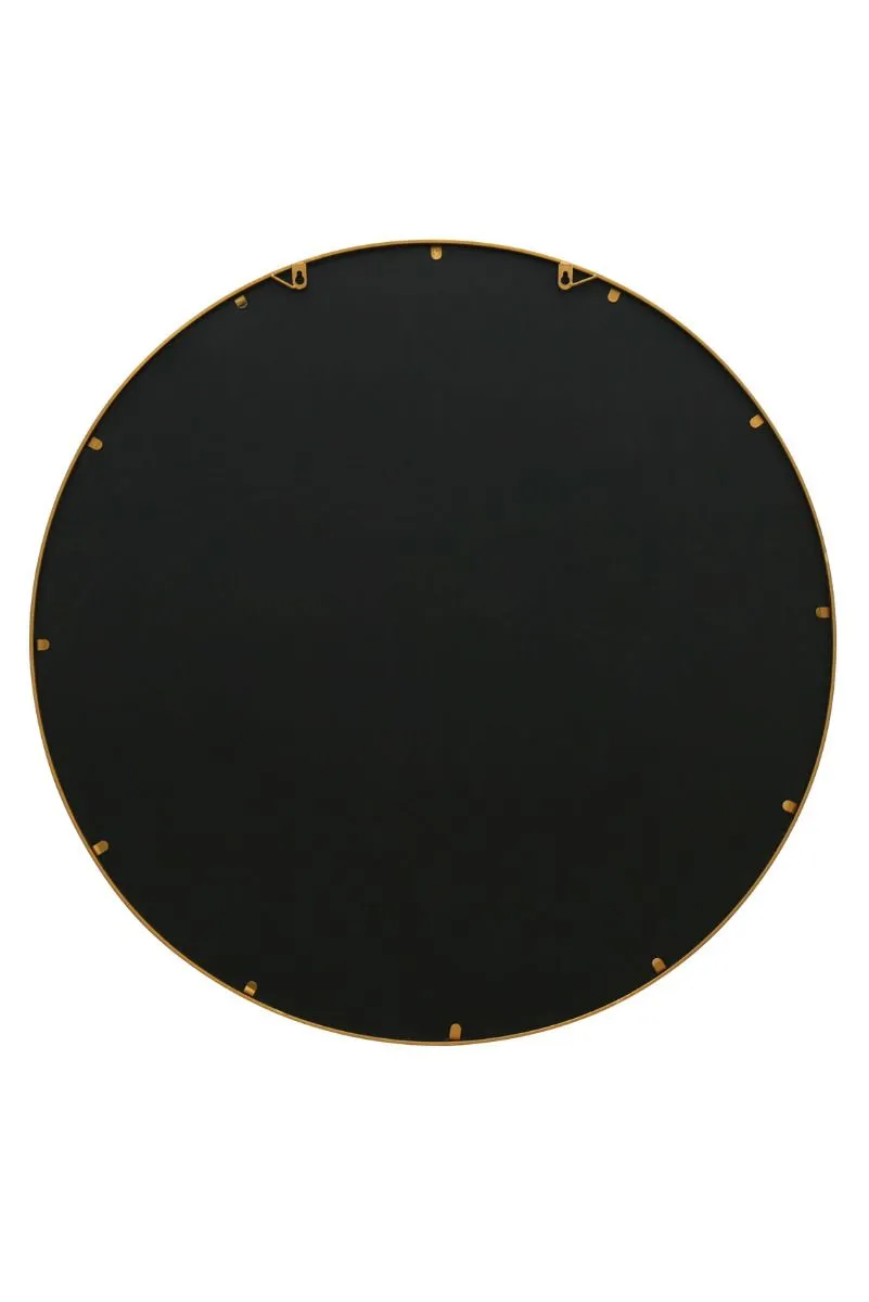 MirrorOutlet Gold Metal Framed Round Window Wall Mirror 39" X 39" (100x100CM) 4