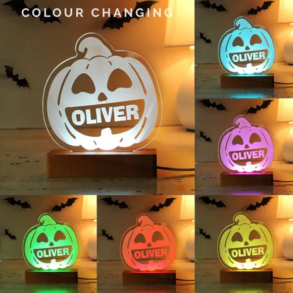 Personalised Pumpkin LED Light 2