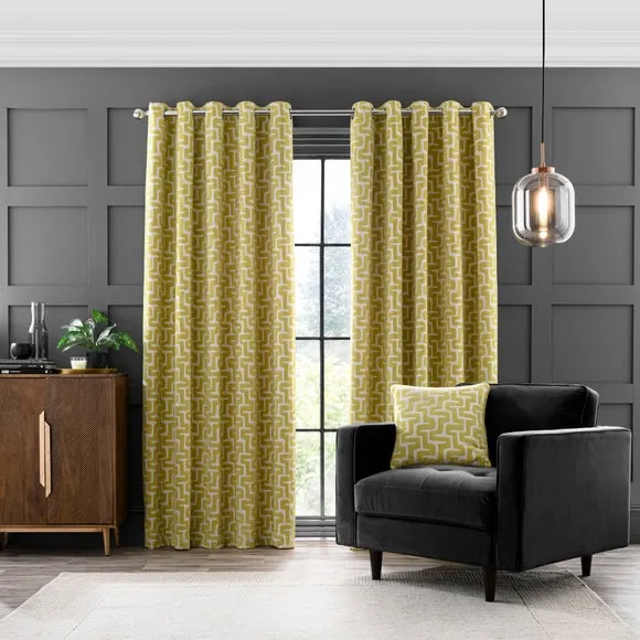 Sonora Chenille Eyelet Curtains 2