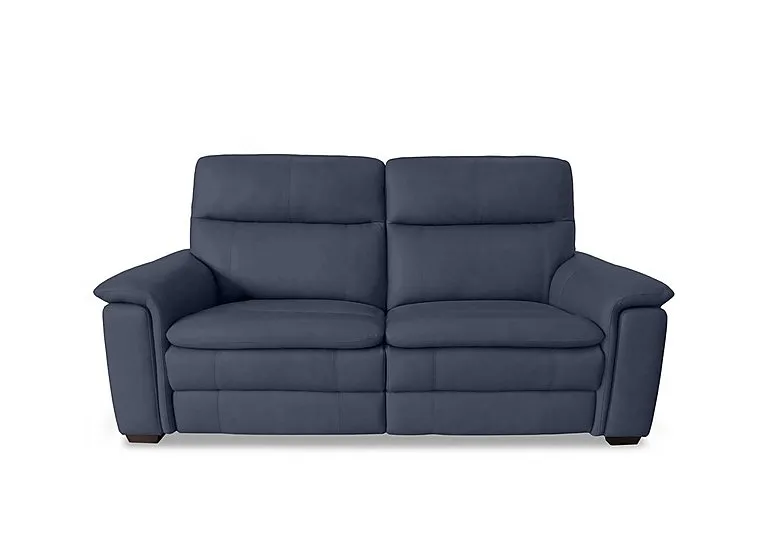 Recharge 2 Seater Leather Power Recliner Sofa with Power Headrests - BV Ocean Blue - Sofas and Armchairs - In Time for Christmas