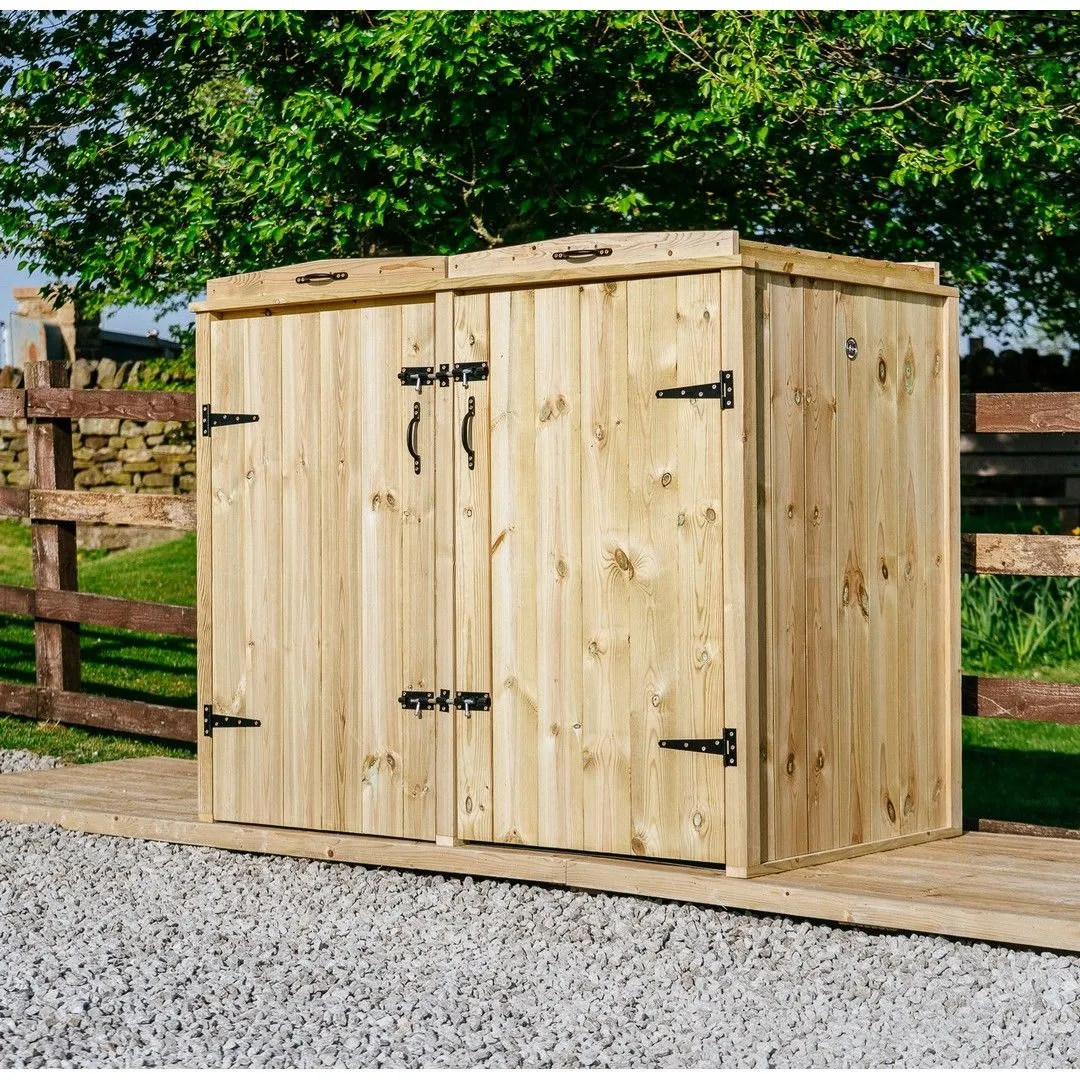 Buttercup Farm Chatburn 4 Box Store - Timber - Fits 4 x Boxes in Brown 4