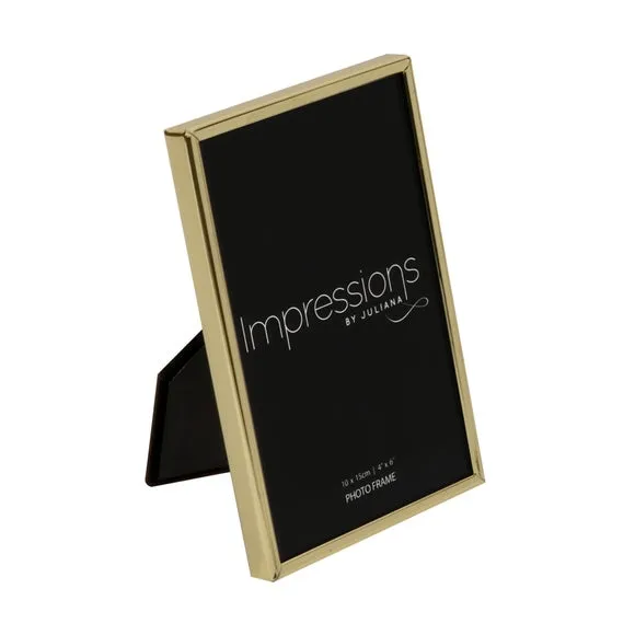 Impressions Thin Oblong Brass Photo Frame 3