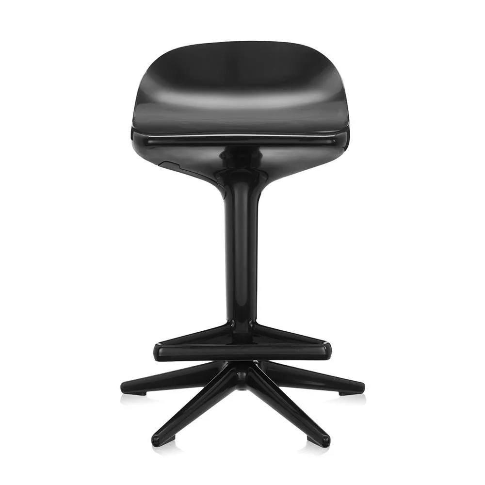 Kartell Spoon Bar Stool In Black 2