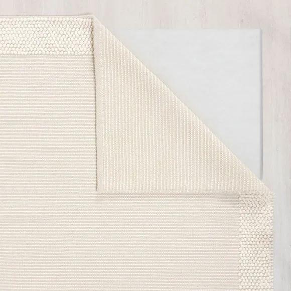 Pebble Wool Border Square Rug 3