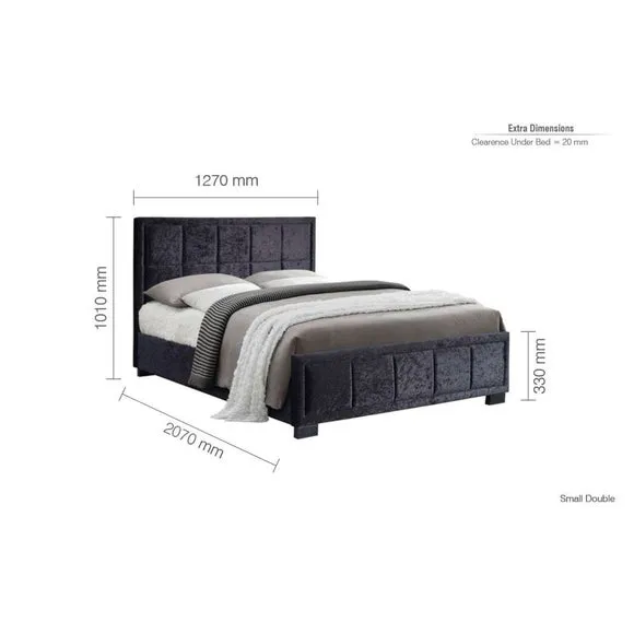Hannover Crushed Velvet Bed Frame 5