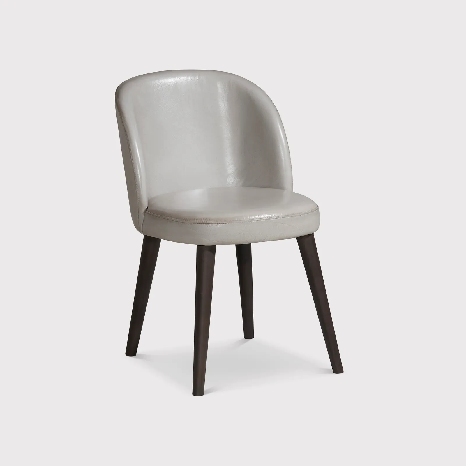 Pure Furniture Reyna Dining Chair, Grey Leather | Barker & Stonehouse 2