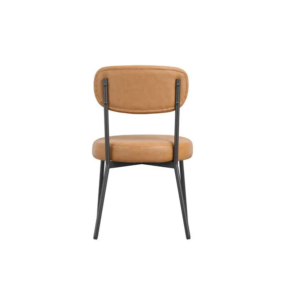 Smith Faux Leather Set of 2 Dining Chairs 5