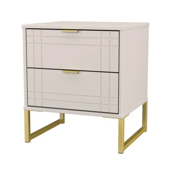 Darlton 2 Drawer Bedside Table 4