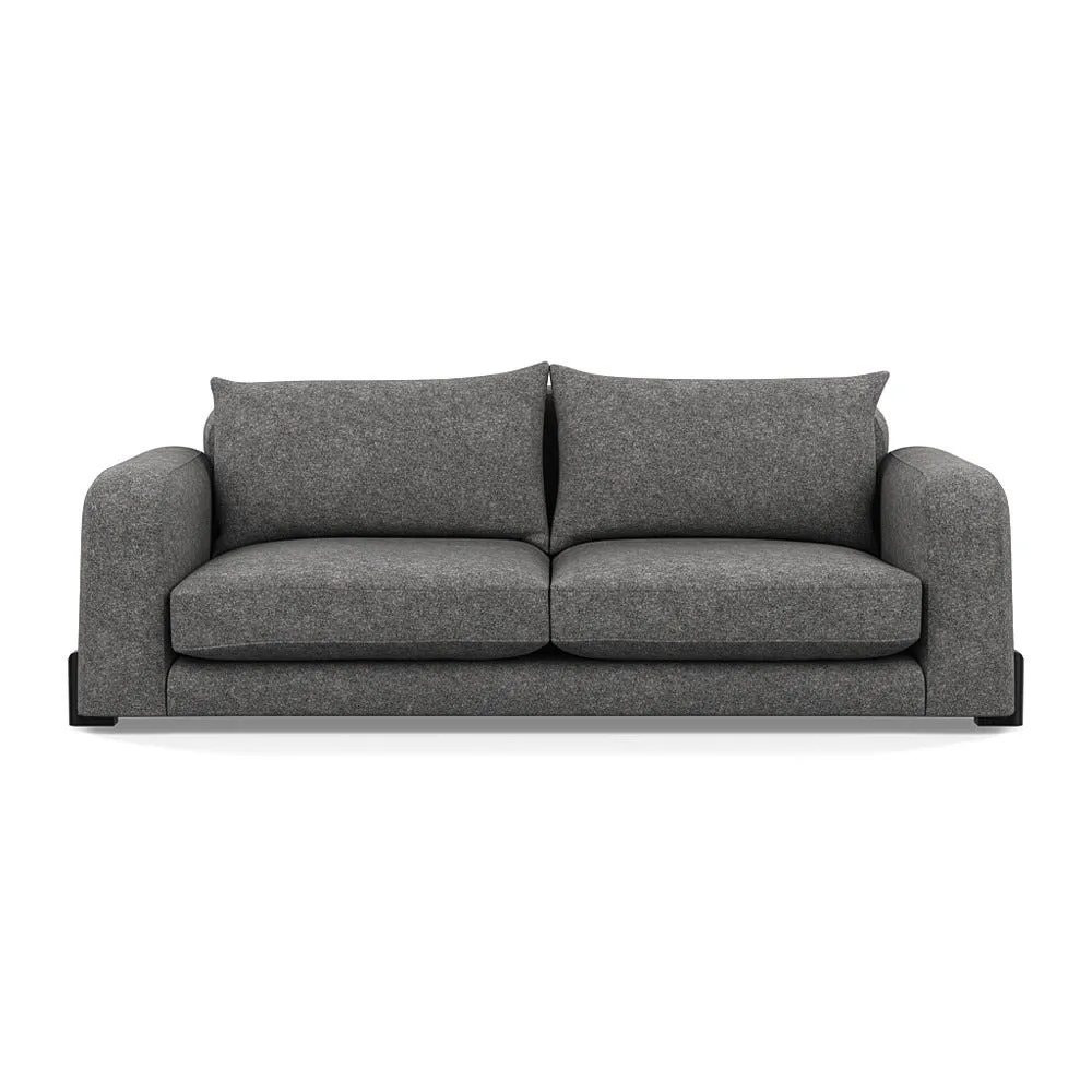Heal's Nuvola 4 Seater Sofa Melton Wool Shale Black Beech Feet 1