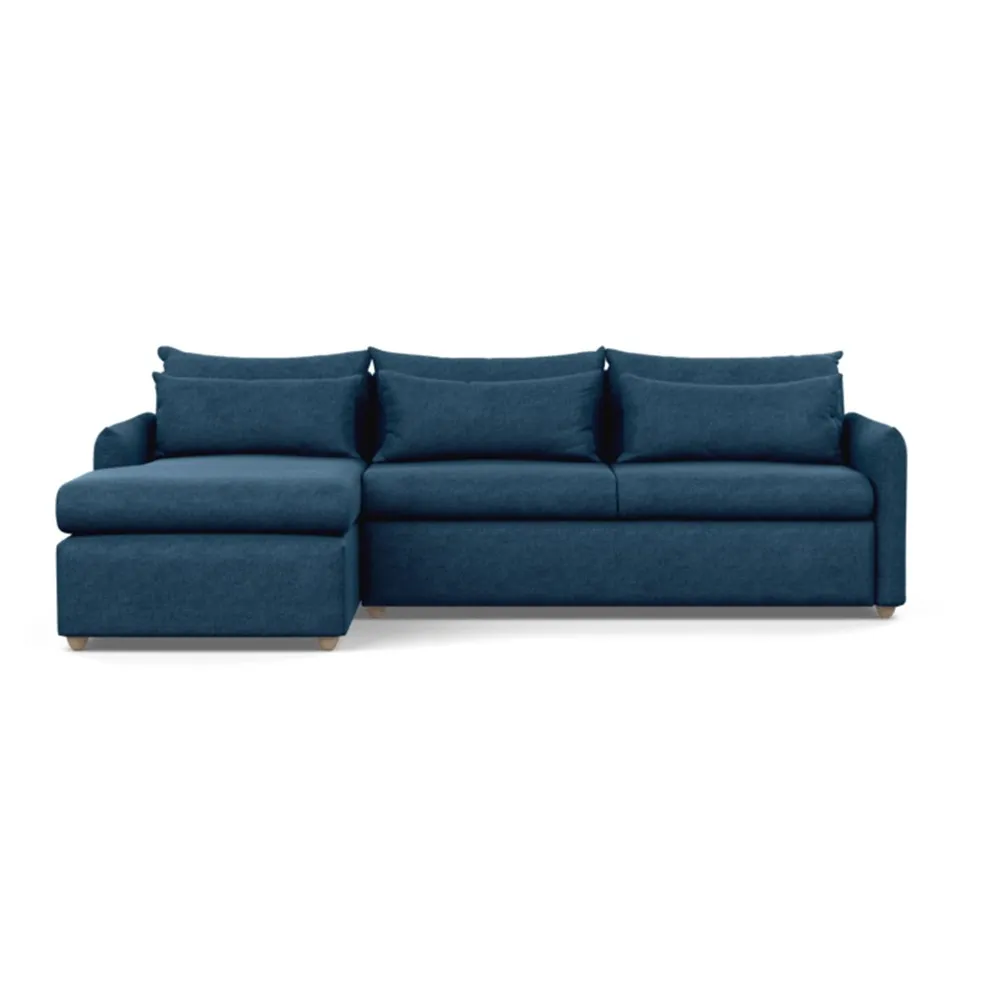Heal's Pillow Large Left Hand Corner Chaise Texture Ink Natural Feet
