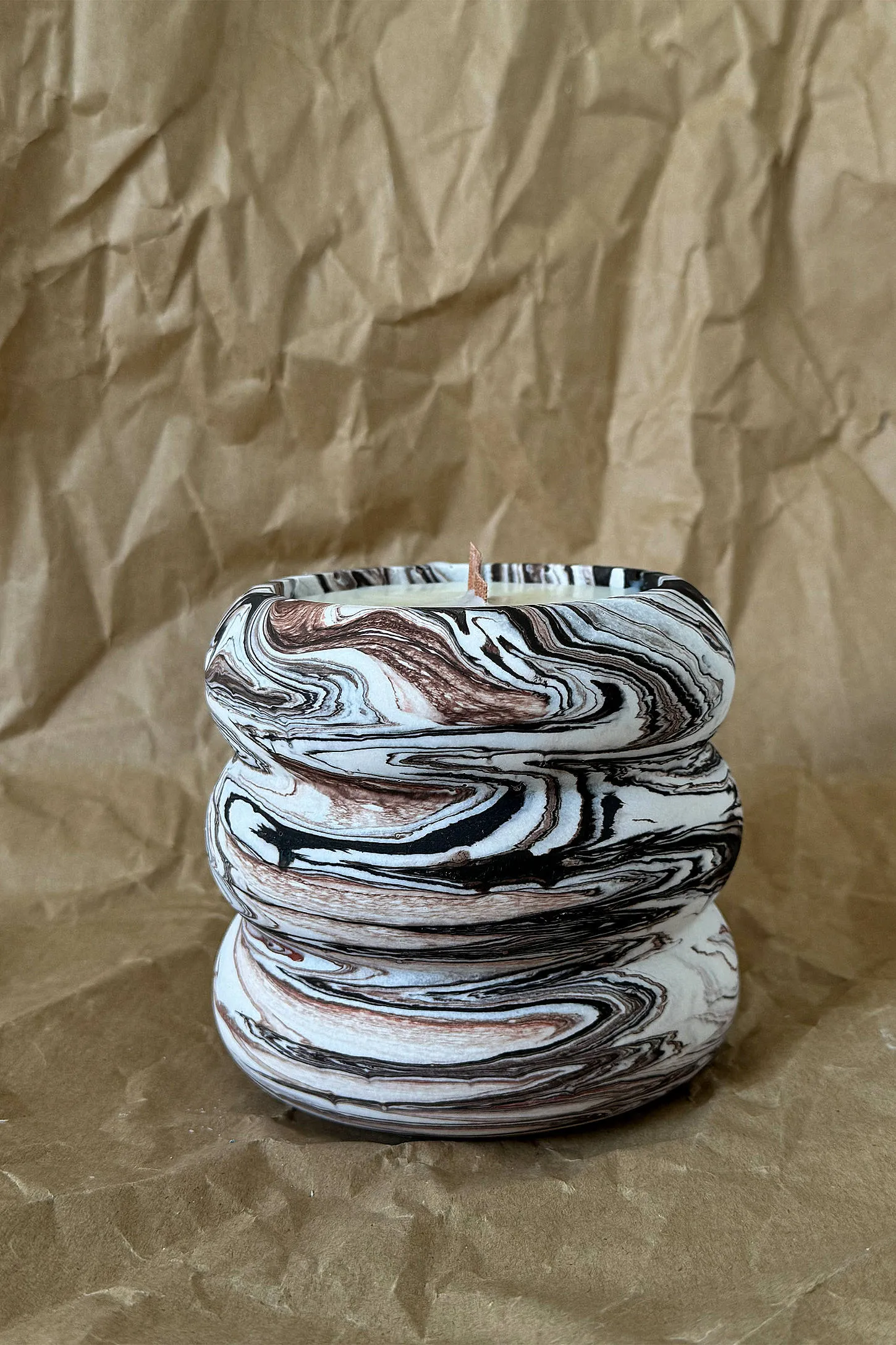 Warm Studios Bubble Candle - Brown