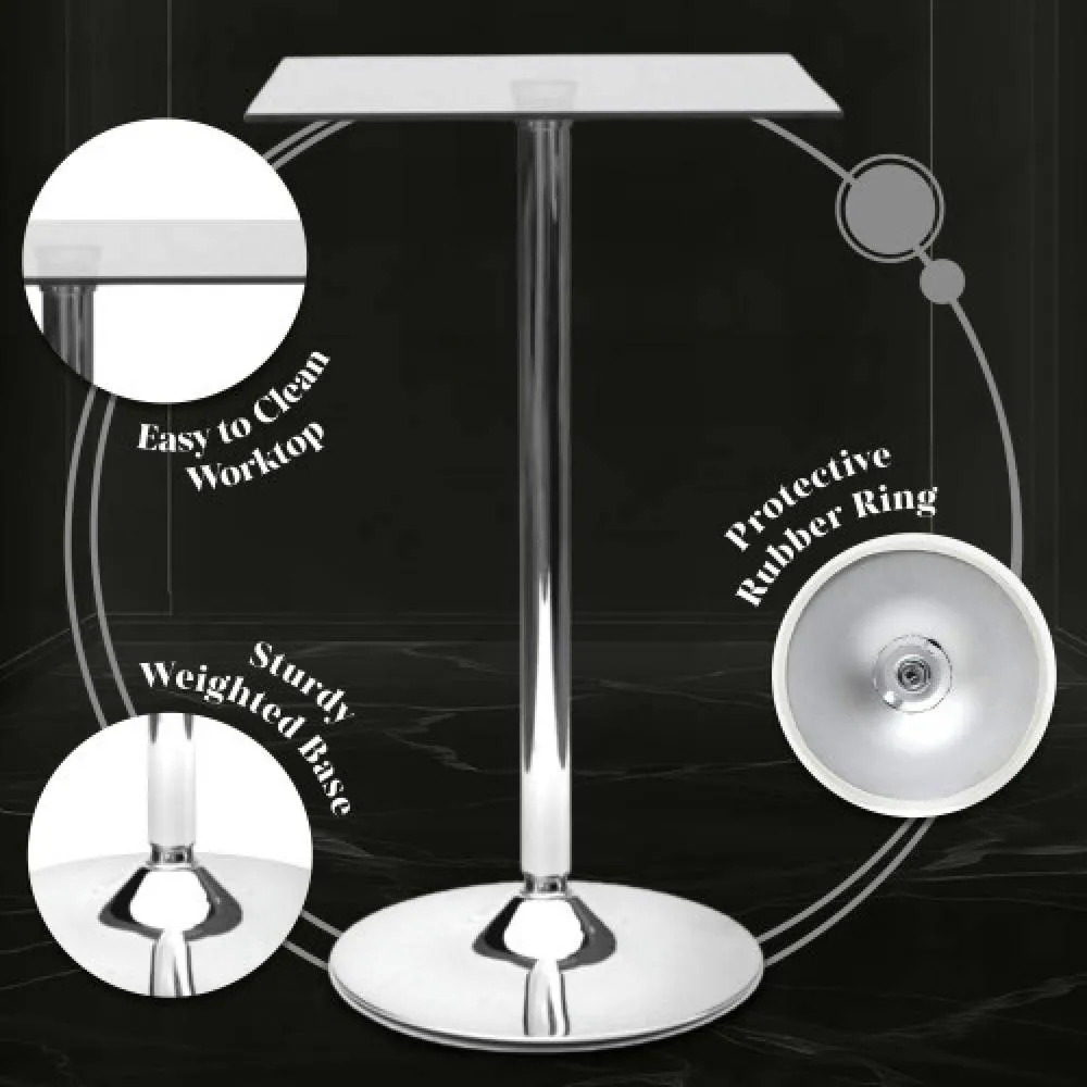netfurniture Horizon Poseur Table Square Clear Glass 3