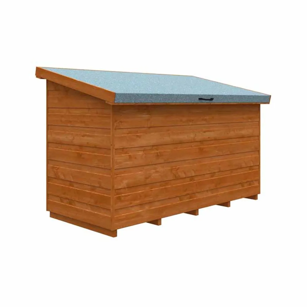Buttercup Farm 5x2.3 Tool Chest 12mm Shed - L145 x W67.5 x H97.5 cm - Burnt Orange
