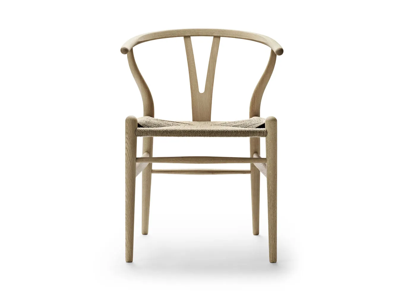 Heal's Wishbone Chair CH24 Soaped Oak Natural Paper Cord Seat 1