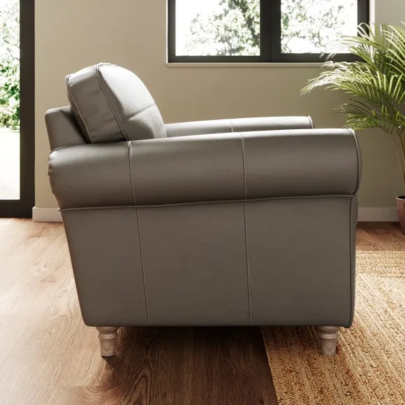 Flori Classic Leather Armchair 2