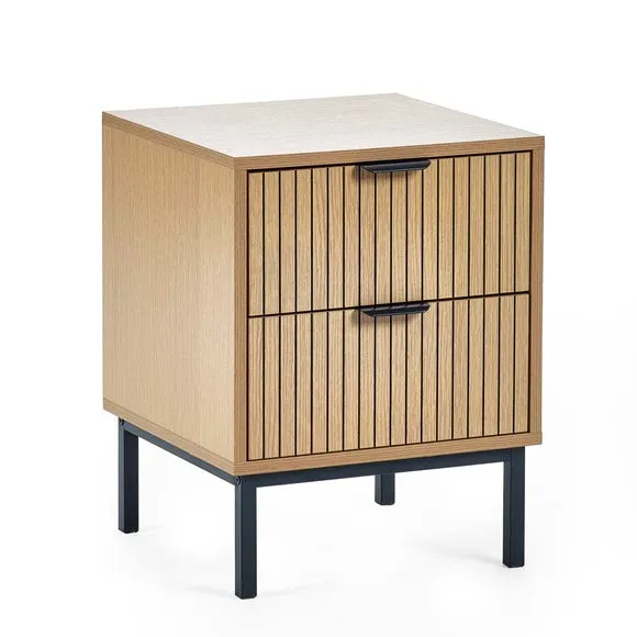 Sia 2 Drawer Bedside Table 2