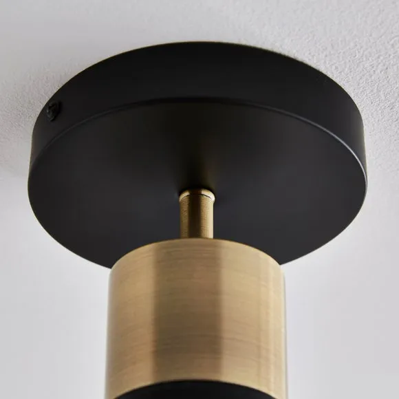 Morgan Industrial Flush Ceiling Light 4