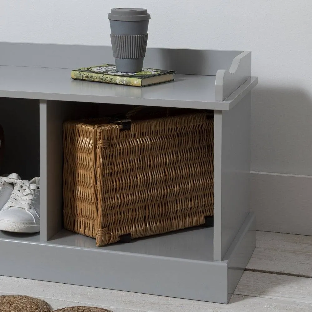 Nöa and Nani Stockholm Storage Bench in Silk Grey 4
