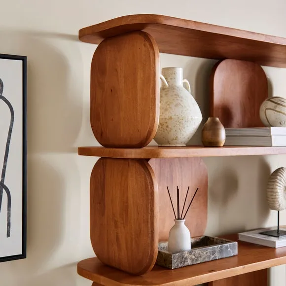 Paddle Bookcase, Mango Wood 2