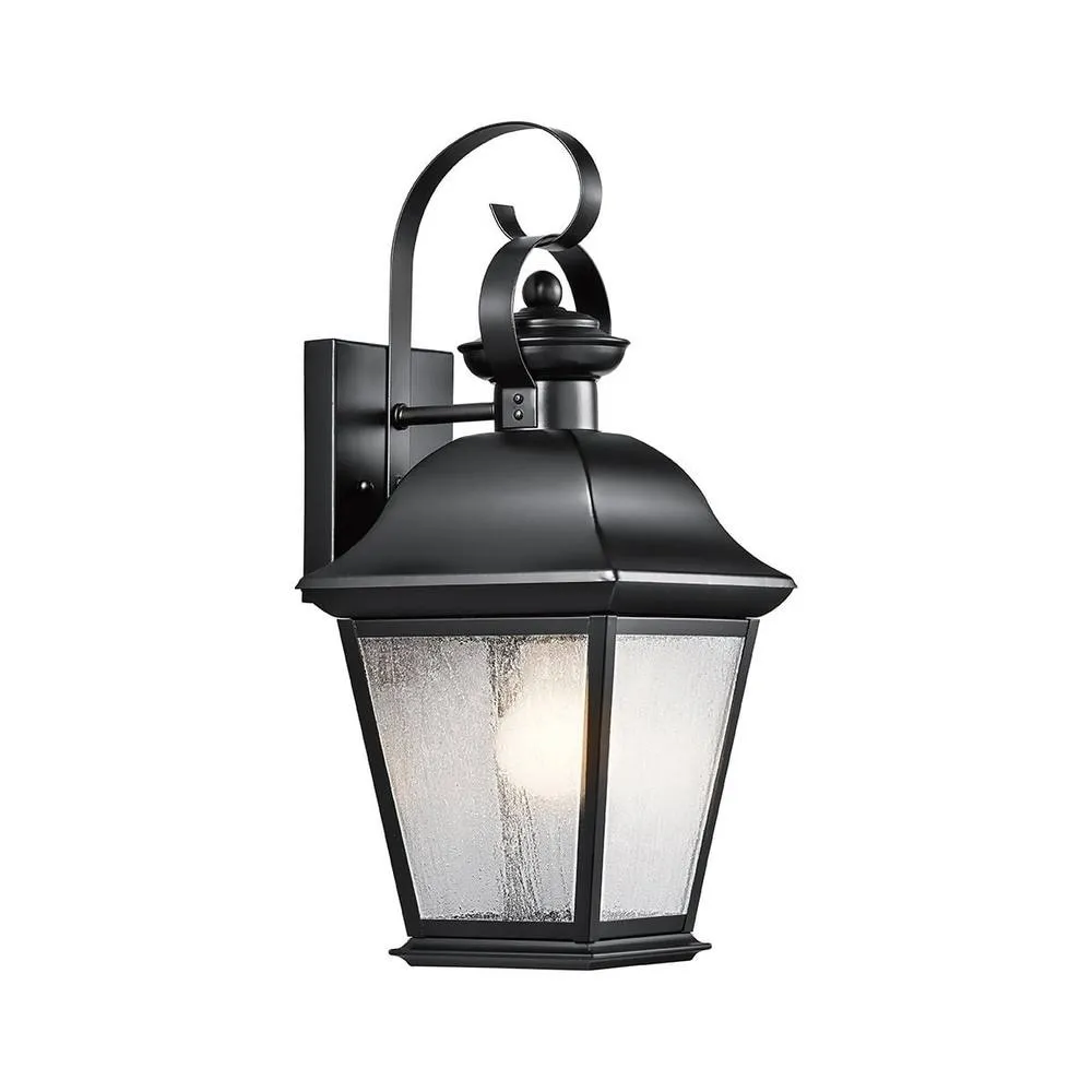 Netlighting Mount Vernon Medium Wall Lantern Black IP44