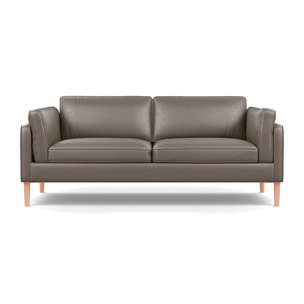 Heal's Sonno 3 Seater Daino Leather Elephant Natural Feet 1