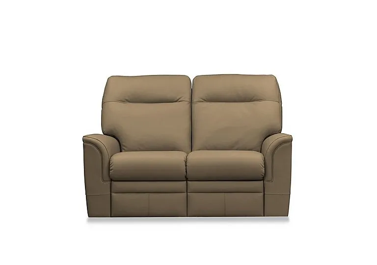 Hudson 23 Leather 2 Seater Recliner Sofa with Headrests and Power Lumbar - Como Sage