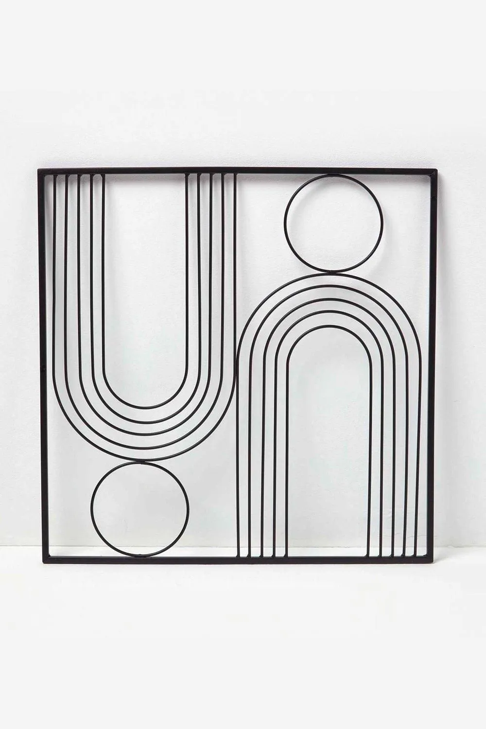 Homescapes Decorative Metal Wall Art, Living Room Wall Decor Metal Wall Art in Black 2