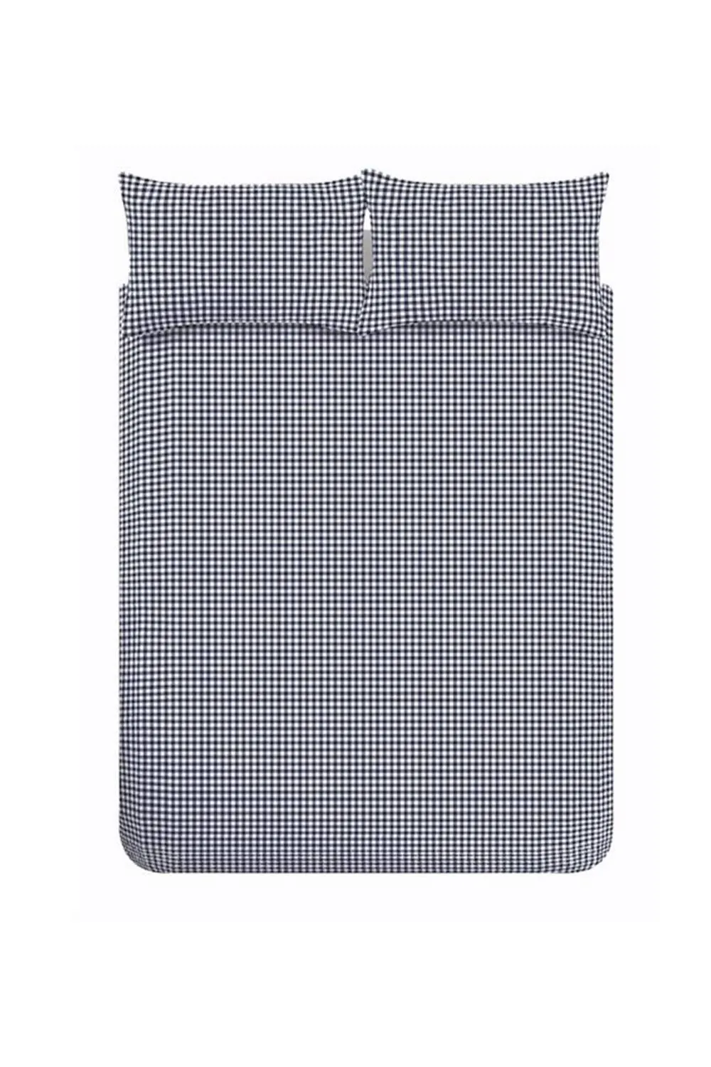 Catherine Lansfield 'Bamford Gingham Check' Reversible Duvet Cover Set in Navy 5