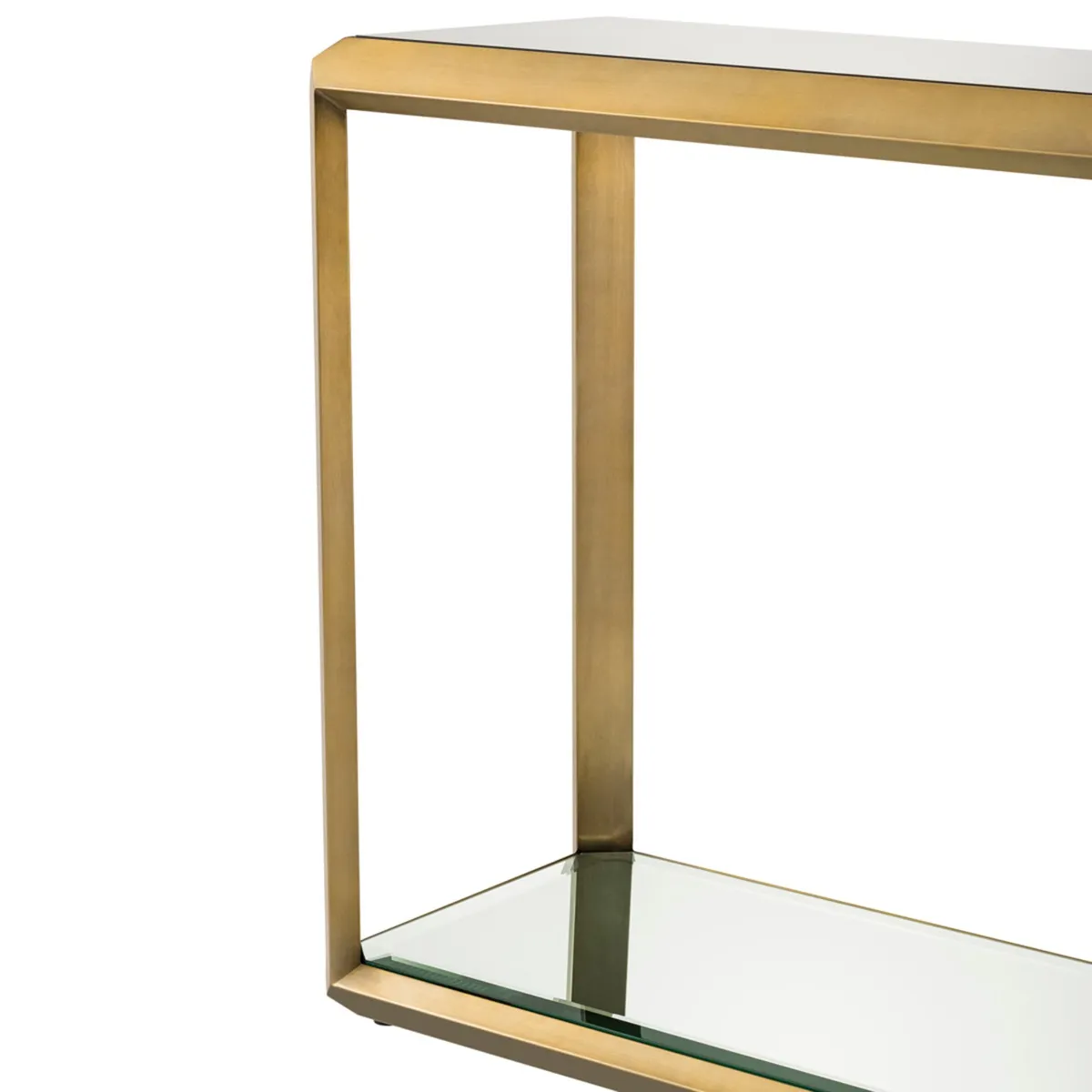 Eichholtz Callum Console Table Brushed Brass Finish, Gold Glass | Barker & Stonehouse 6