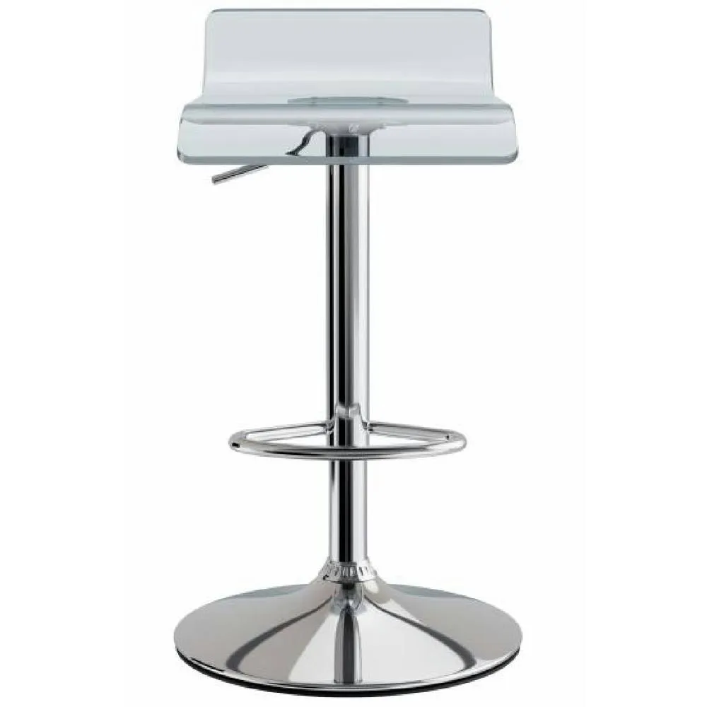 netfurniture CT3 Otto Garrison Acrylic Transparent Bar Stool in Clear 4