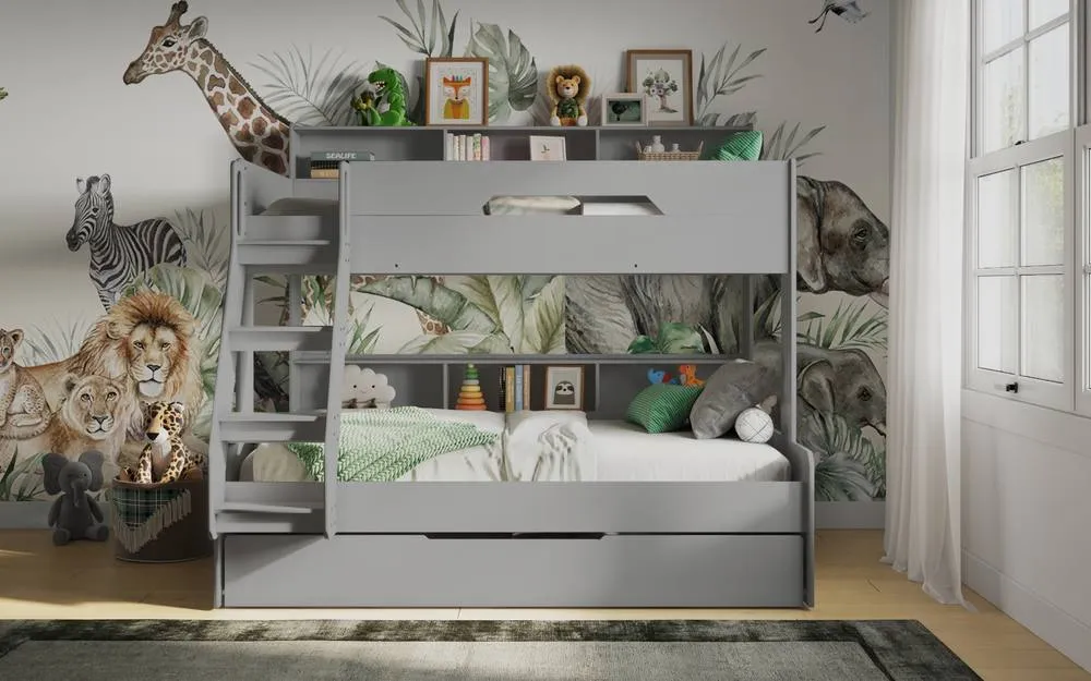 Flair Interstellar Triple Bunk Bed in Grey 4
