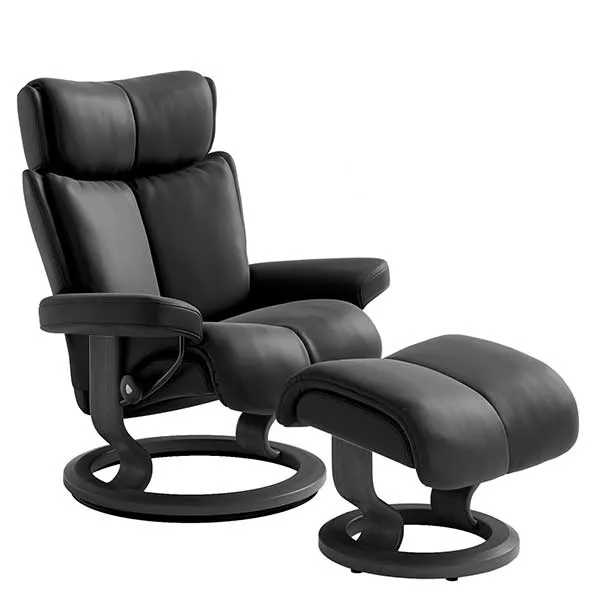 Stressless Magic Classic Chair  Stool Choice of Leather  - Barker & Stonehouse