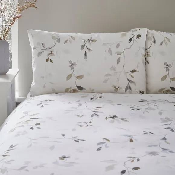 Moonlight Floral 144 Thread Count Reversible Duvet Cover & Pillowcase Set 2