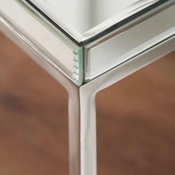 Elysee Square Coffee Table, Mirrored Glass 3