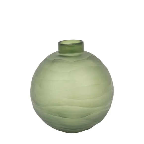 Cedar & Sage Bevelled Glass Globe Vase 5