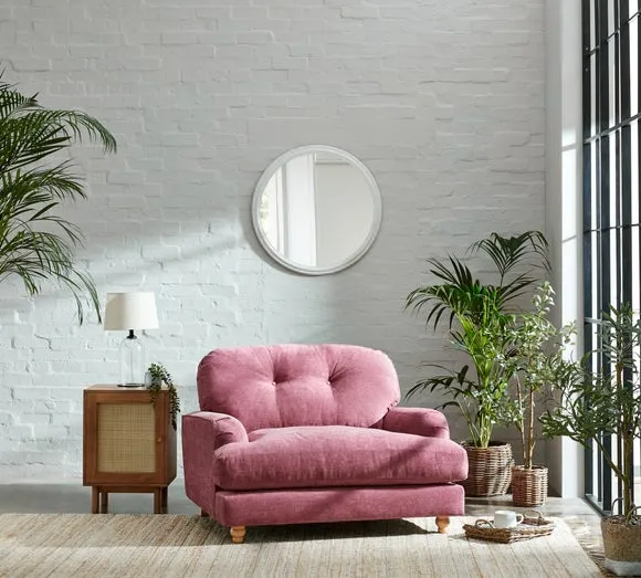 Martha Vintage Soft Chenille Snuggle Chair 2