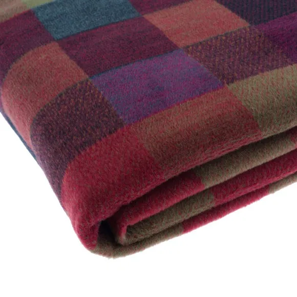 Super Soft Textured Check Multicoloured Throw Blanket 4