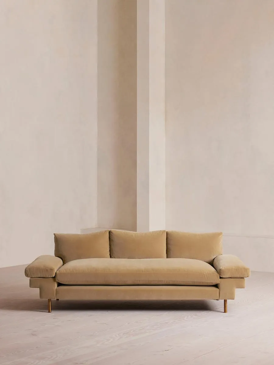 Bristol Sofa, Velvet, Camel